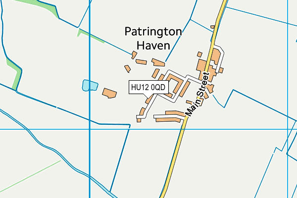 HU12 0QD map - OS VectorMap District (Ordnance Survey)