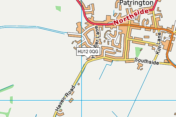 HU12 0QG map - OS VectorMap District (Ordnance Survey)