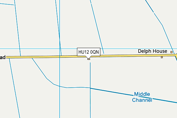 HU12 0QN map - OS VectorMap District (Ordnance Survey)