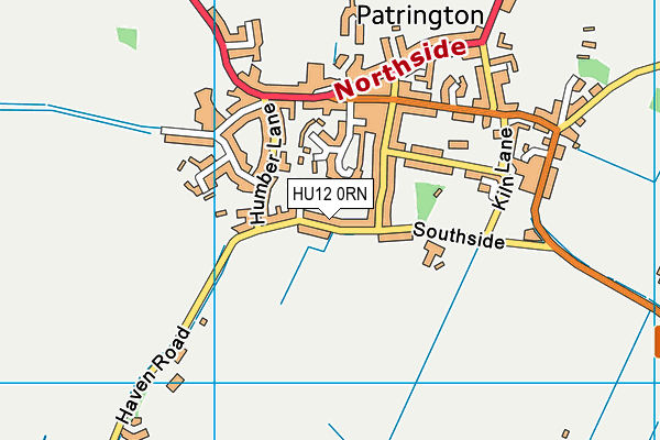 HU12 0RN map - OS VectorMap District (Ordnance Survey)