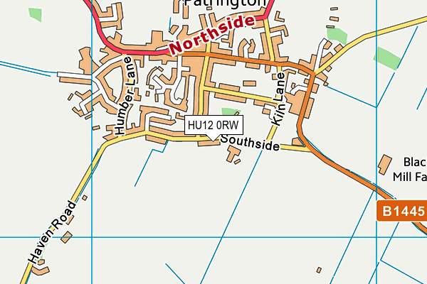 Patrington CofE Primary Academy map (HU12 0RW) - OS VectorMap District (Ordnance Survey)