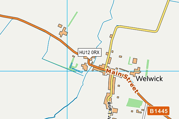 HU12 0RX map - OS VectorMap District (Ordnance Survey)
