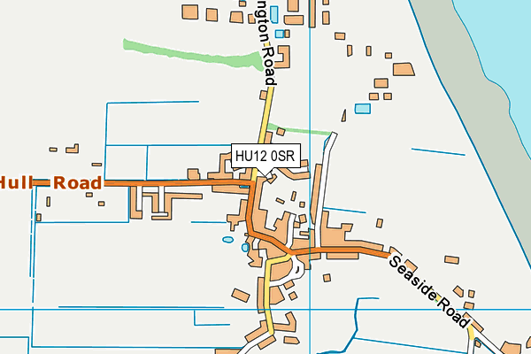 HU12 0SR map - OS VectorMap District (Ordnance Survey)