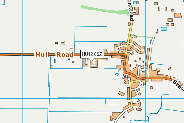 HU12 0SZ map - OS VectorMap District (Ordnance Survey)