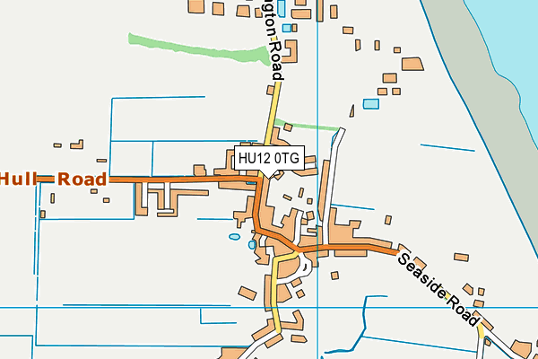 HU12 0TG map - OS VectorMap District (Ordnance Survey)