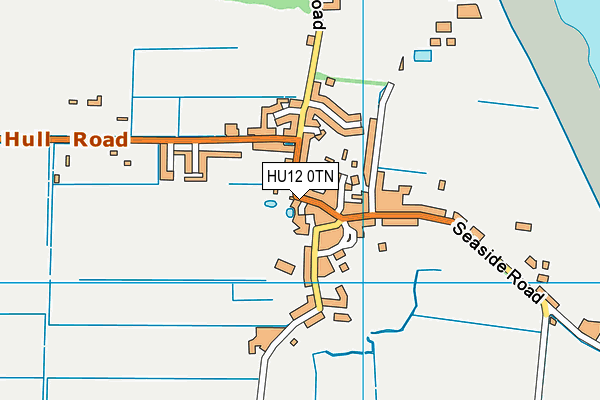 HU12 0TN map - OS VectorMap District (Ordnance Survey)