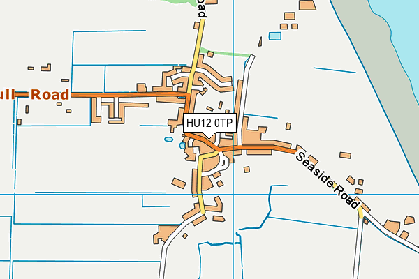 HU12 0TP map - OS VectorMap District (Ordnance Survey)