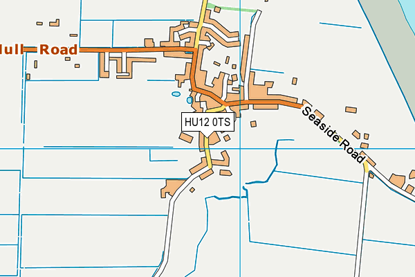 HU12 0TS map - OS VectorMap District (Ordnance Survey)