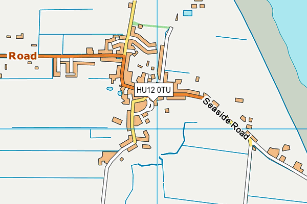 HU12 0TU map - OS VectorMap District (Ordnance Survey)