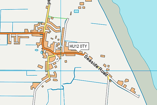 HU12 0TY map - OS VectorMap District (Ordnance Survey)