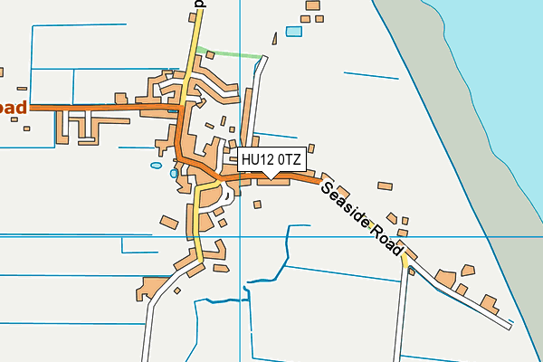 HU12 0TZ map - OS VectorMap District (Ordnance Survey)