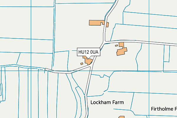 HU12 0UA map - OS VectorMap District (Ordnance Survey)