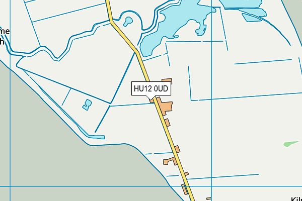 HU12 0UD map - OS VectorMap District (Ordnance Survey)