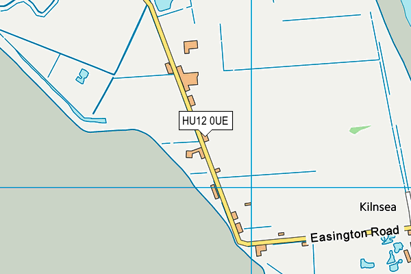 HU12 0UE map - OS VectorMap District (Ordnance Survey)