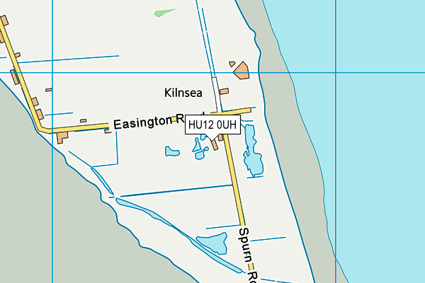 HU12 0UH map - OS VectorMap District (Ordnance Survey)