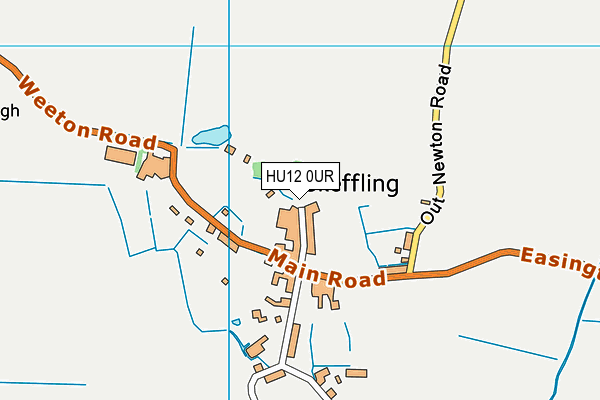 HU12 0UR map - OS VectorMap District (Ordnance Survey)