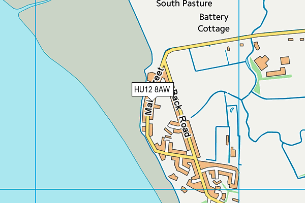 Paull Primary School map (HU12 8AW) - OS VectorMap District (Ordnance Survey)