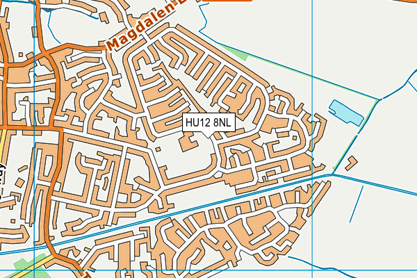 Inmans Primary School map (HU12 8NL) - OS VectorMap District (Ordnance Survey)
