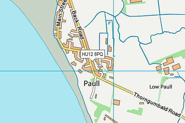 HU12 8PQ map - OS VectorMap District (Ordnance Survey)