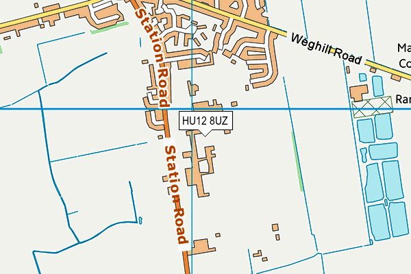 Holderness Academy And Sixth Form College map (HU12 8UZ) - OS VectorMap District (Ordnance Survey)