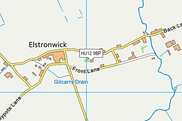 HU12 9BP map - OS VectorMap District (Ordnance Survey)