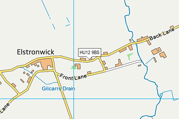 HU12 9BS map - OS VectorMap District (Ordnance Survey)