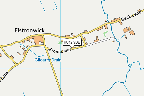 HU12 9DE map - OS VectorMap District (Ordnance Survey)