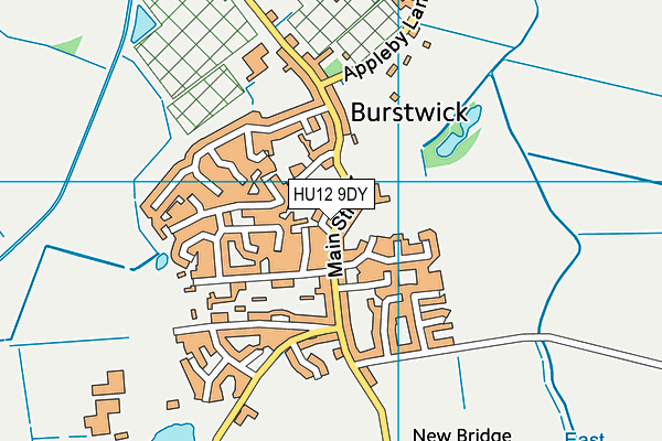 HU12 9DY map - OS VectorMap District (Ordnance Survey)
