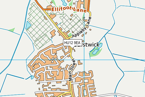 Burstwick Community Primary School map (HU12 9EA) - OS VectorMap District (Ordnance Survey)