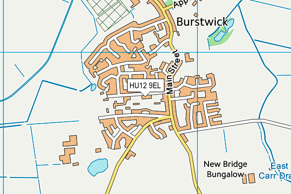 HU12 9EL map - OS VectorMap District (Ordnance Survey)