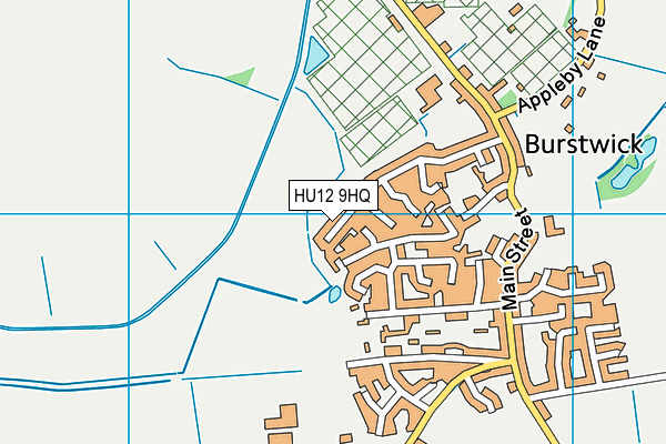 HU12 9HQ map - OS VectorMap District (Ordnance Survey)
