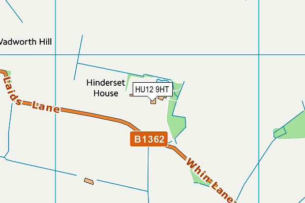 HU12 9HT map - OS VectorMap District (Ordnance Survey)