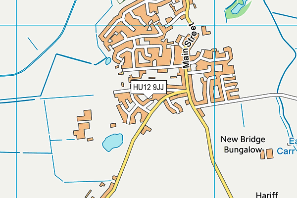 HU12 9JJ map - OS VectorMap District (Ordnance Survey)