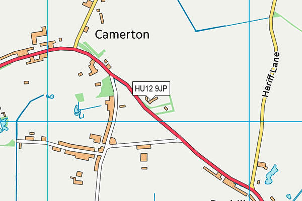 HU12 9JP map - OS VectorMap District (Ordnance Survey)