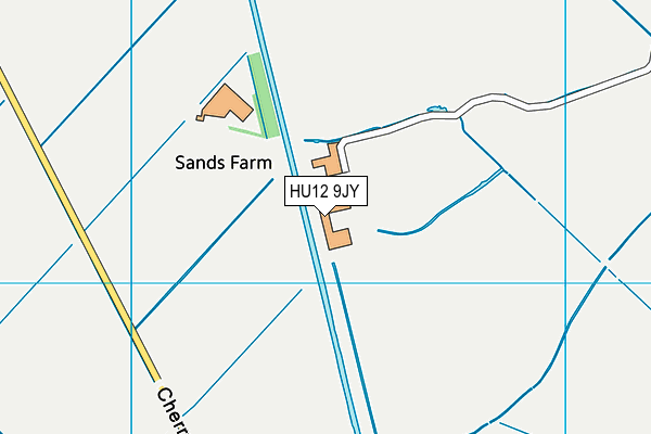 HU12 9JY map - OS VectorMap District (Ordnance Survey)