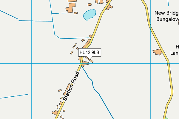 HU12 9LB map - OS VectorMap District (Ordnance Survey)