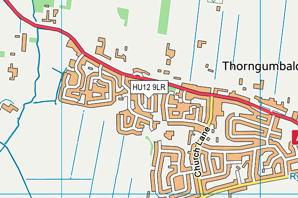 HU12 9LR map - OS VectorMap District (Ordnance Survey)