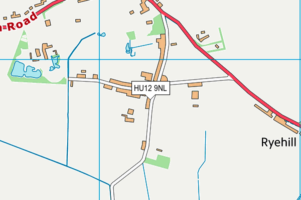 HU12 9NL map - OS VectorMap District (Ordnance Survey)