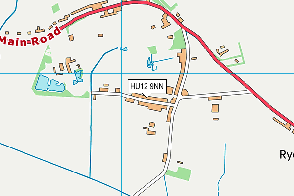 HU12 9NN map - OS VectorMap District (Ordnance Survey)