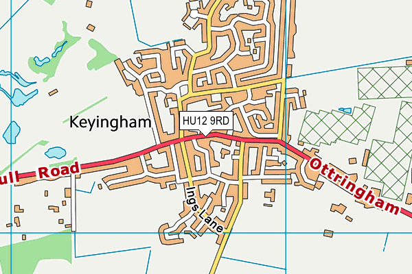 Map of KEYINGHAM HOT FOOD LIMITED at district scale
