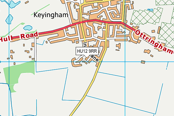 HU12 9RR map - OS VectorMap District (Ordnance Survey)