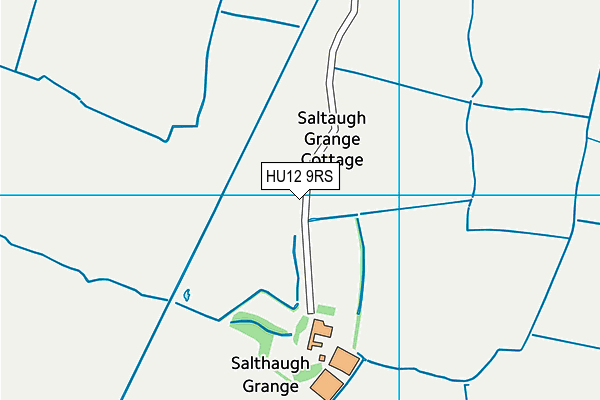 HU12 9RS map - OS VectorMap District (Ordnance Survey)