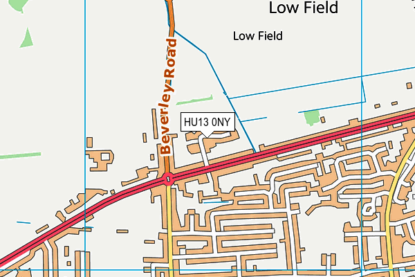 HU13 0NY map - OS VectorMap District (Ordnance Survey)