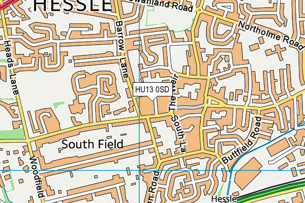 Map of S & S HOLDINGS (YORKSHIRE) LTD at district scale