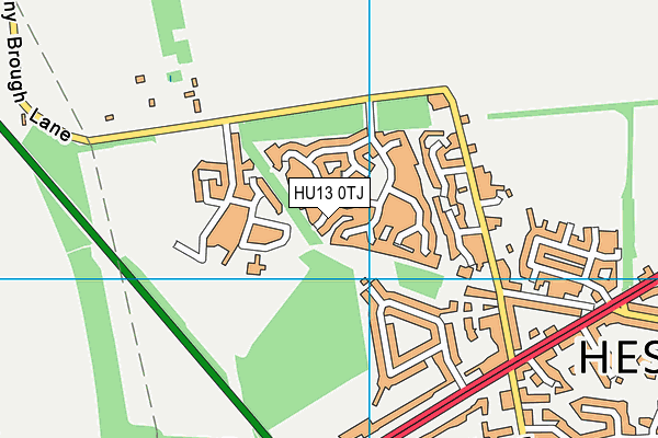 HU13 0TJ map - OS VectorMap District (Ordnance Survey)