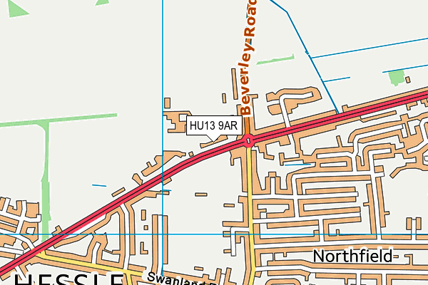 St Anne's School and Sixth Form College map (HU13 9AR) - OS VectorMap District (Ordnance Survey)