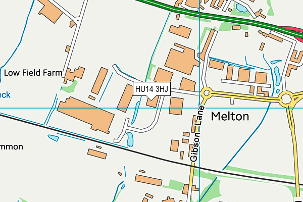 HU14 3HJ map - OS VectorMap District (Ordnance Survey)