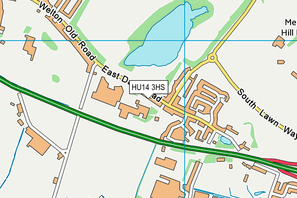 South Hunsley School and Sixth Form College map (HU14 3HS) - OS VectorMap District (Ordnance Survey)