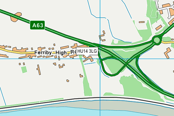Hull Humber View Hotel map (HU14 3LG) - OS VectorMap District (Ordnance Survey)
