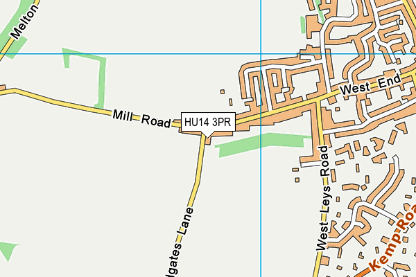 HU14 3PR map - OS VectorMap District (Ordnance Survey)